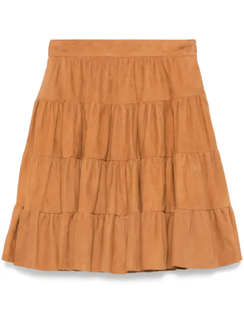 Minijupe en daim - Ermanno Scervino - Modalova