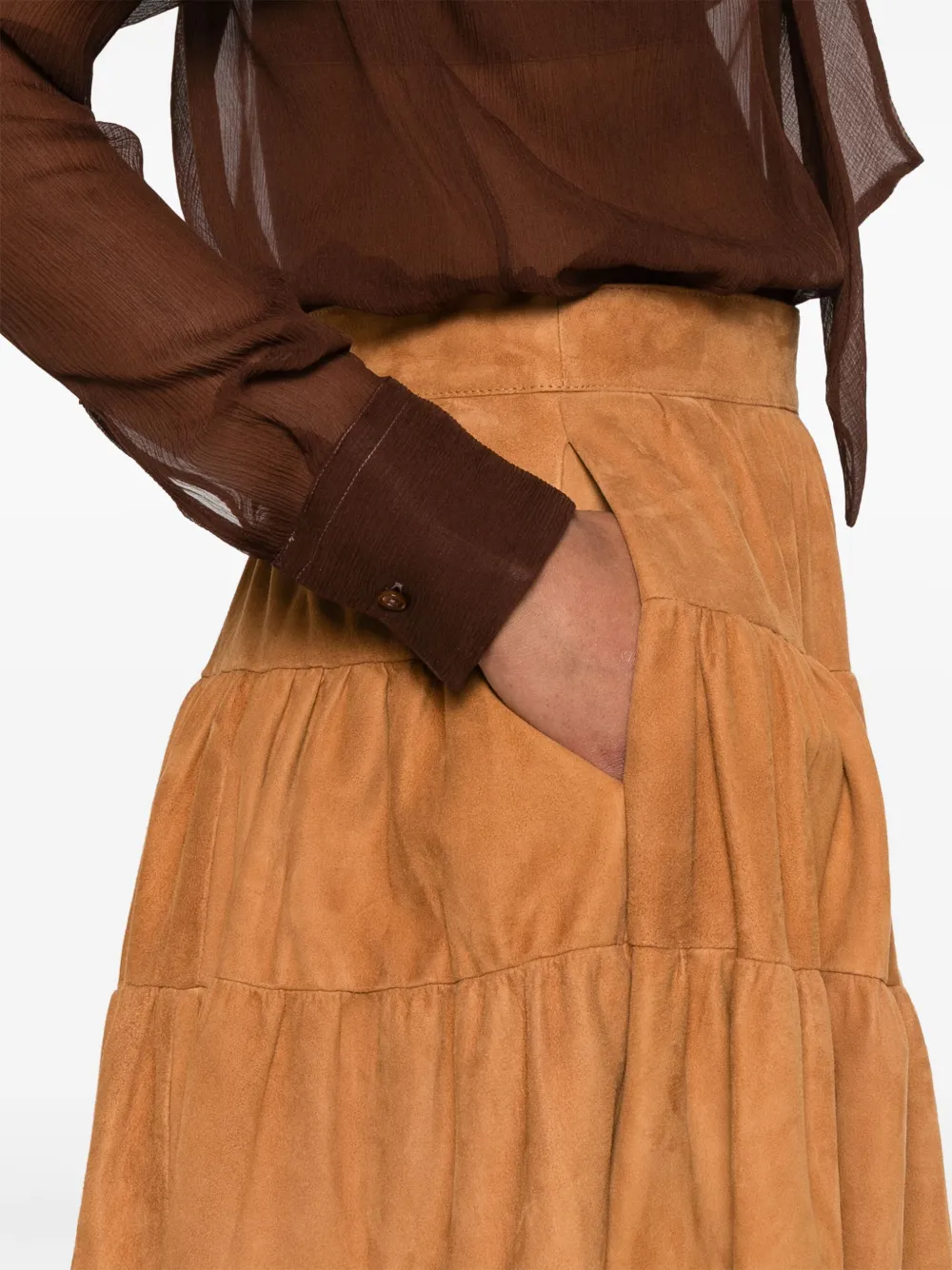 Ermanno Scervino Minigonna in pelle scamosciata | Image 5