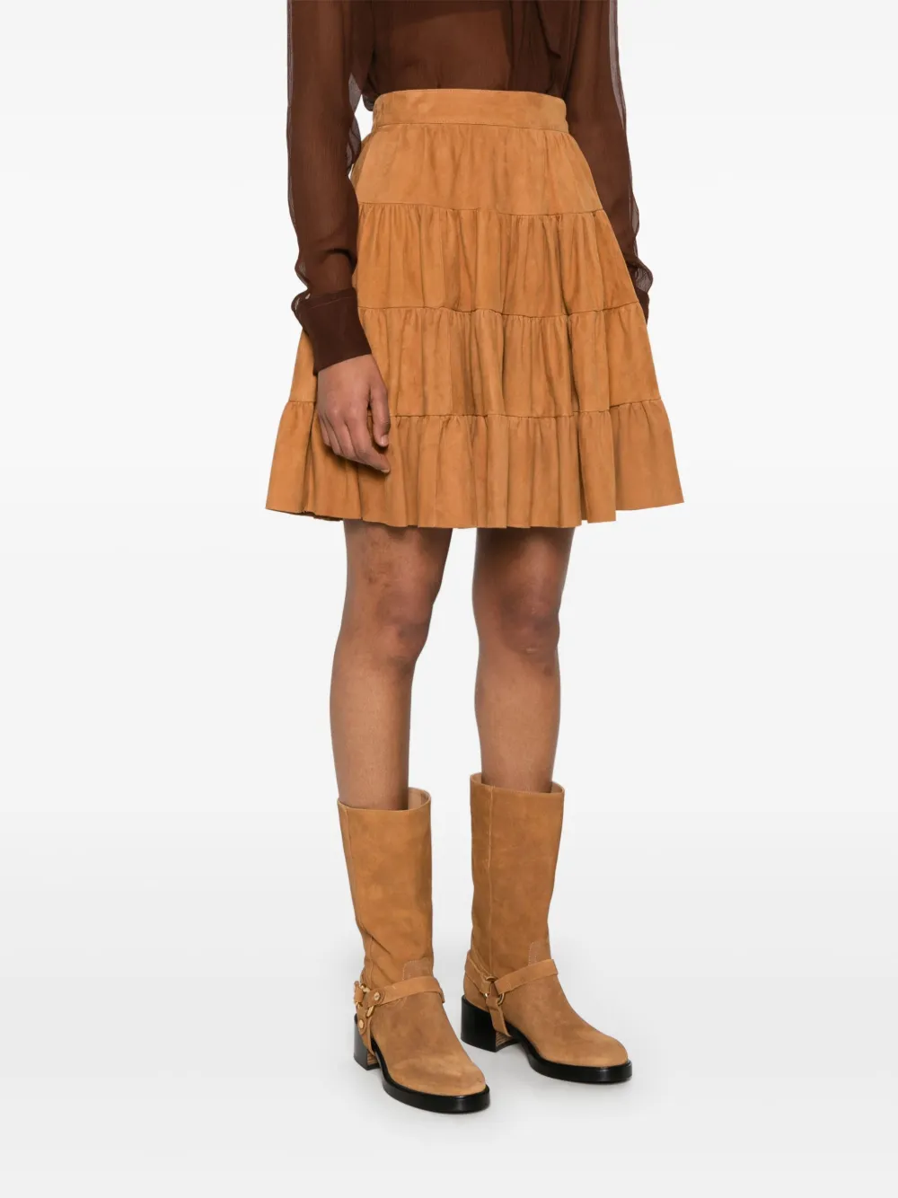 Ermanno Scervino Minigonna in pelle scamosciata | Gonne | Image 3