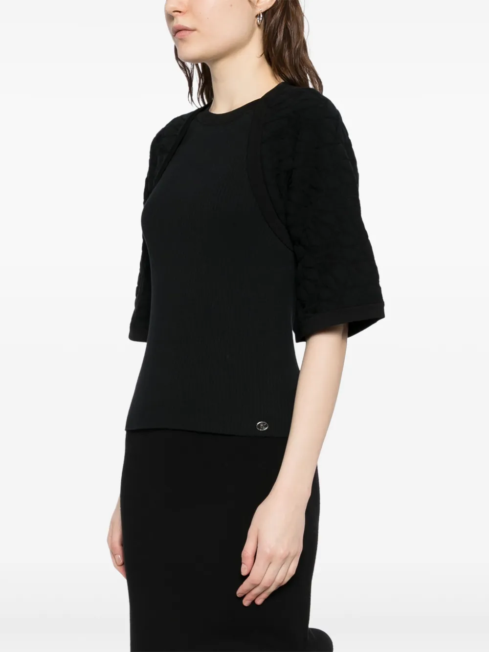 Pre-owned Chanel 2010-2020 Short-sleeved Jumper In Black