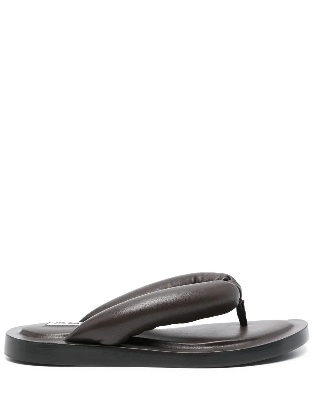 Jil Sander Nappa teenslippers Bruin