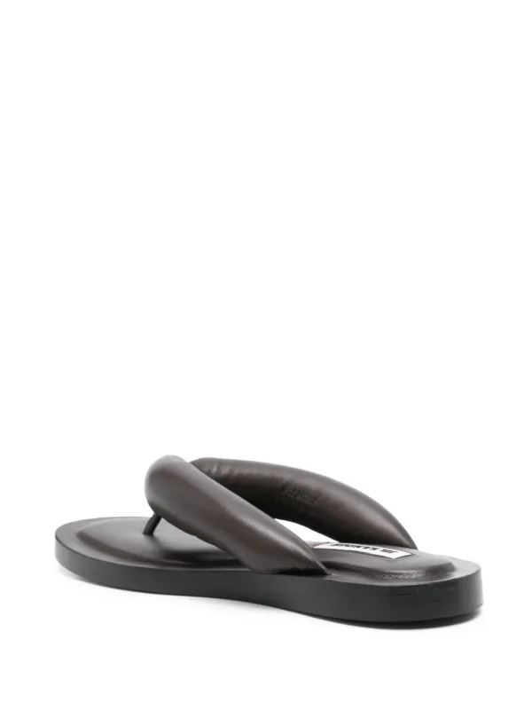 ジルサンダー Jil Sander NAPPA SLIDES 37 スライド Black Leather platform slides | JIL SANDER | NET-A-PORTER