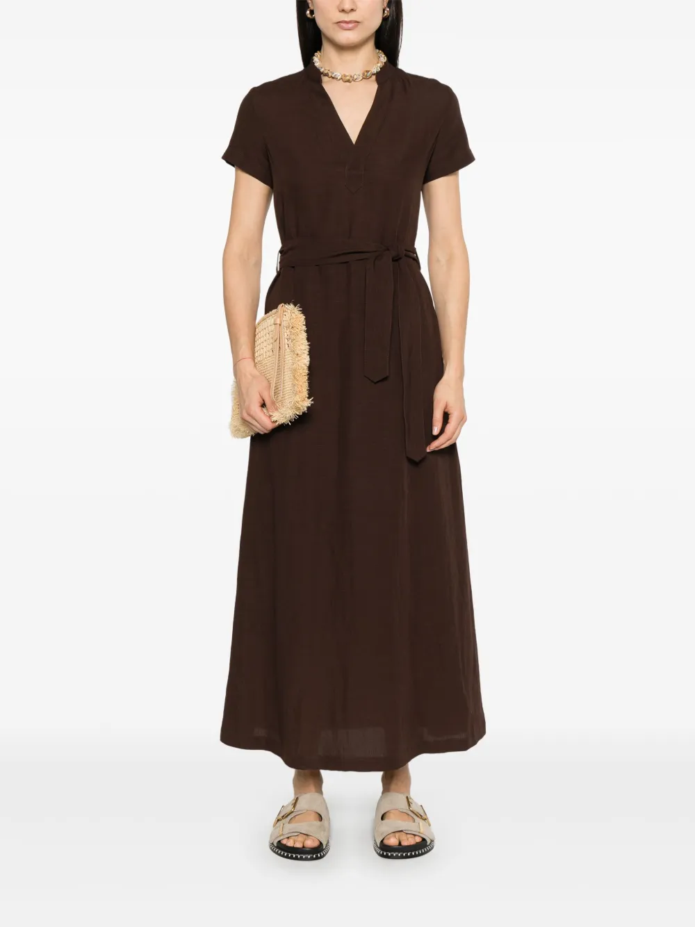 A.P.C. Annelie midi-jurk - Bruin