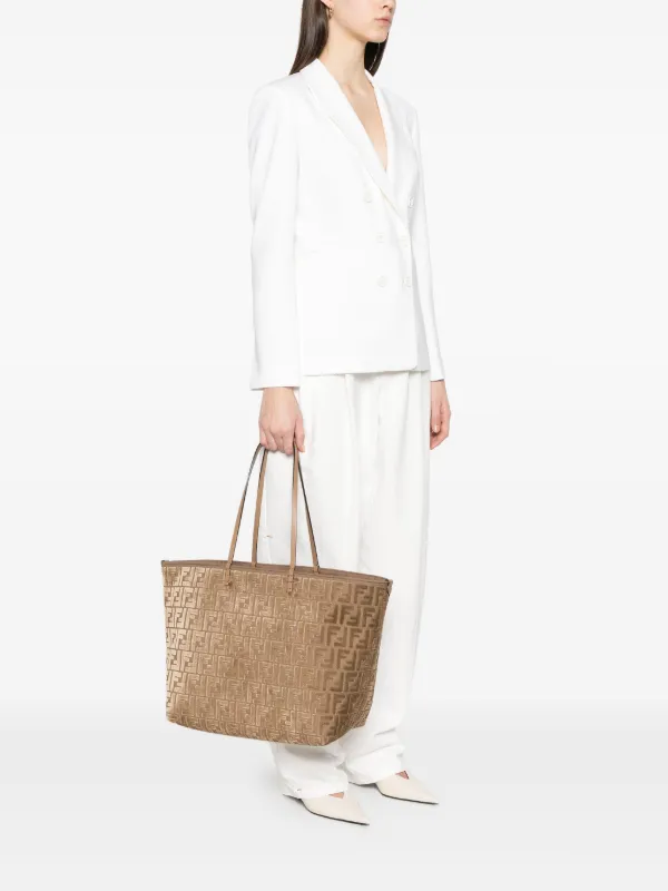 FENDI Large Roll Tote Bag | Brown | FARFETCH