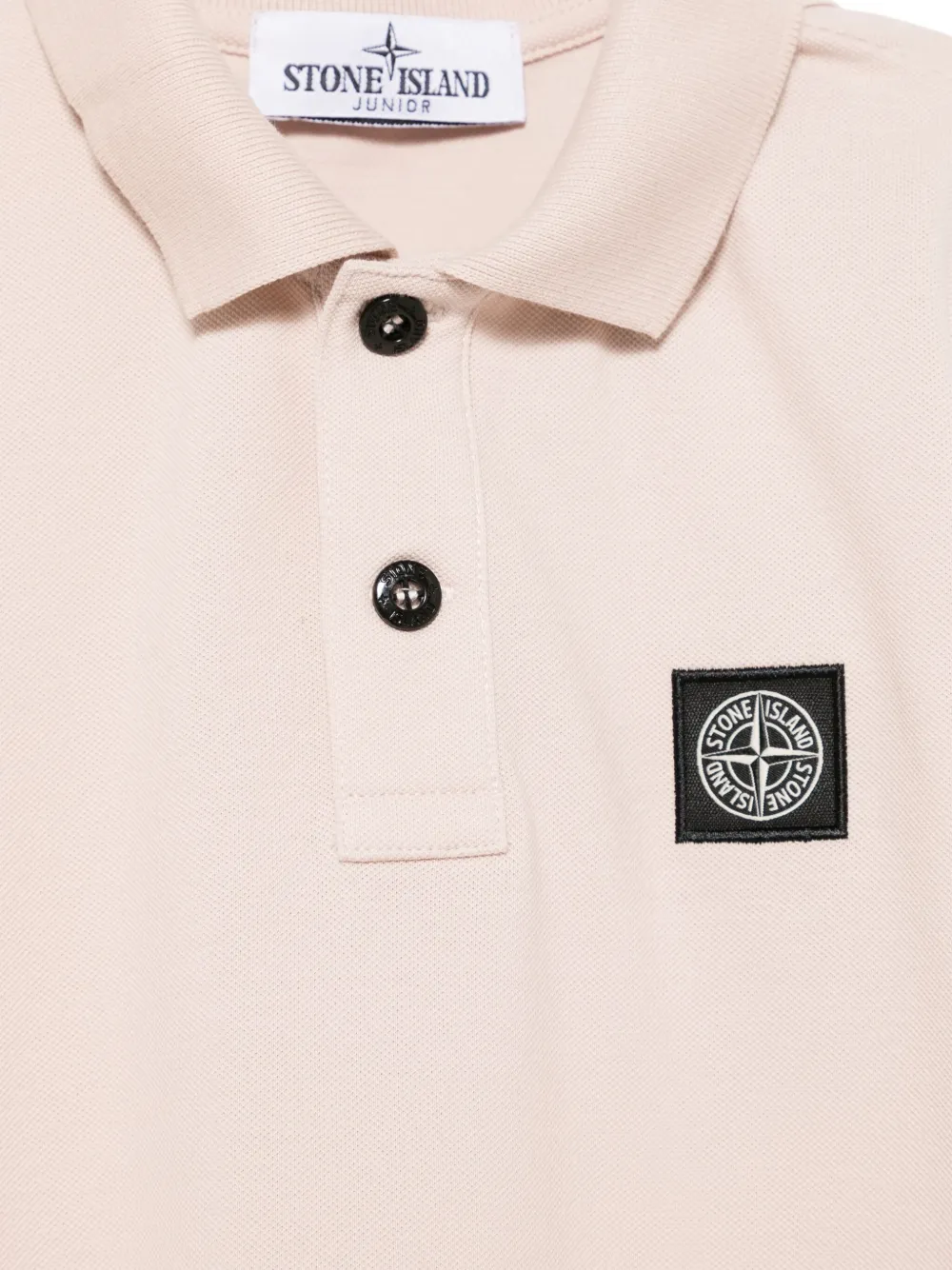 Stone Island Junior Poloshirt met Compass-logopatroon Beige