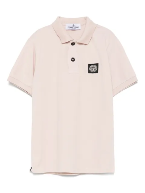Stone Island Junior Compass-motif polo shirt