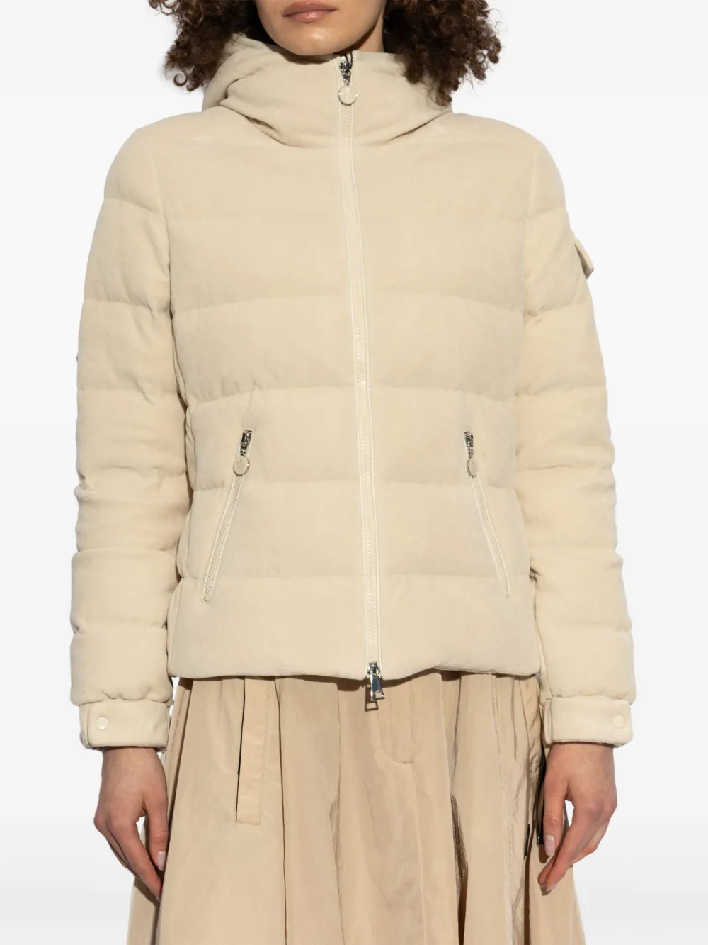 Moncler Ivoire donsjack Beige
