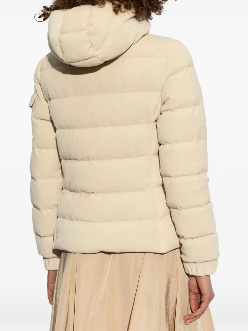 Moncler Ivoire donsjack Beige