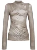 Balmain printed top - Grey