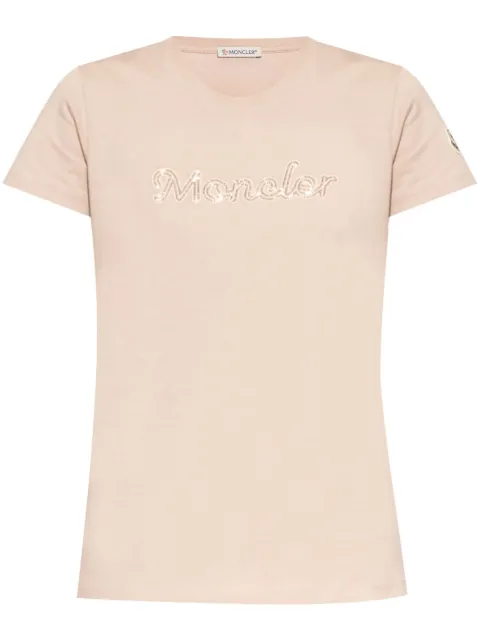 Moncler playera con logo y cuenta