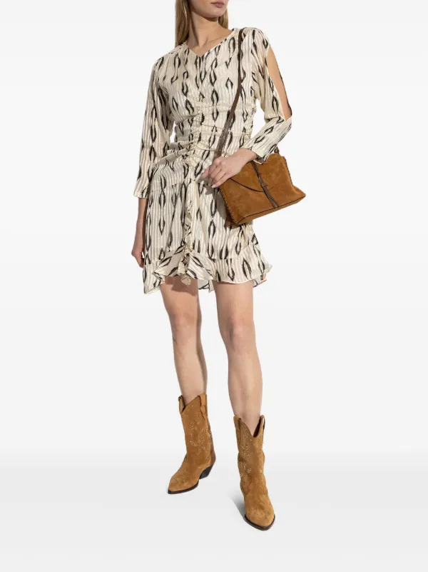 【送料&関税込】Isabel Marant Octavia Dress Isabel Marant Octavia Dress in Purple/Ecru – Hampden Clothing