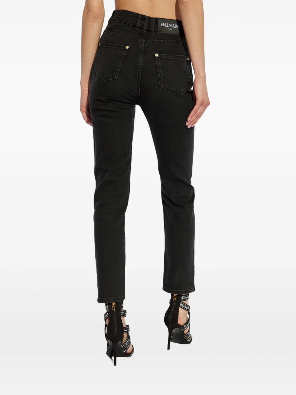 Balmain Jeans met toelopende pijpen Zwart