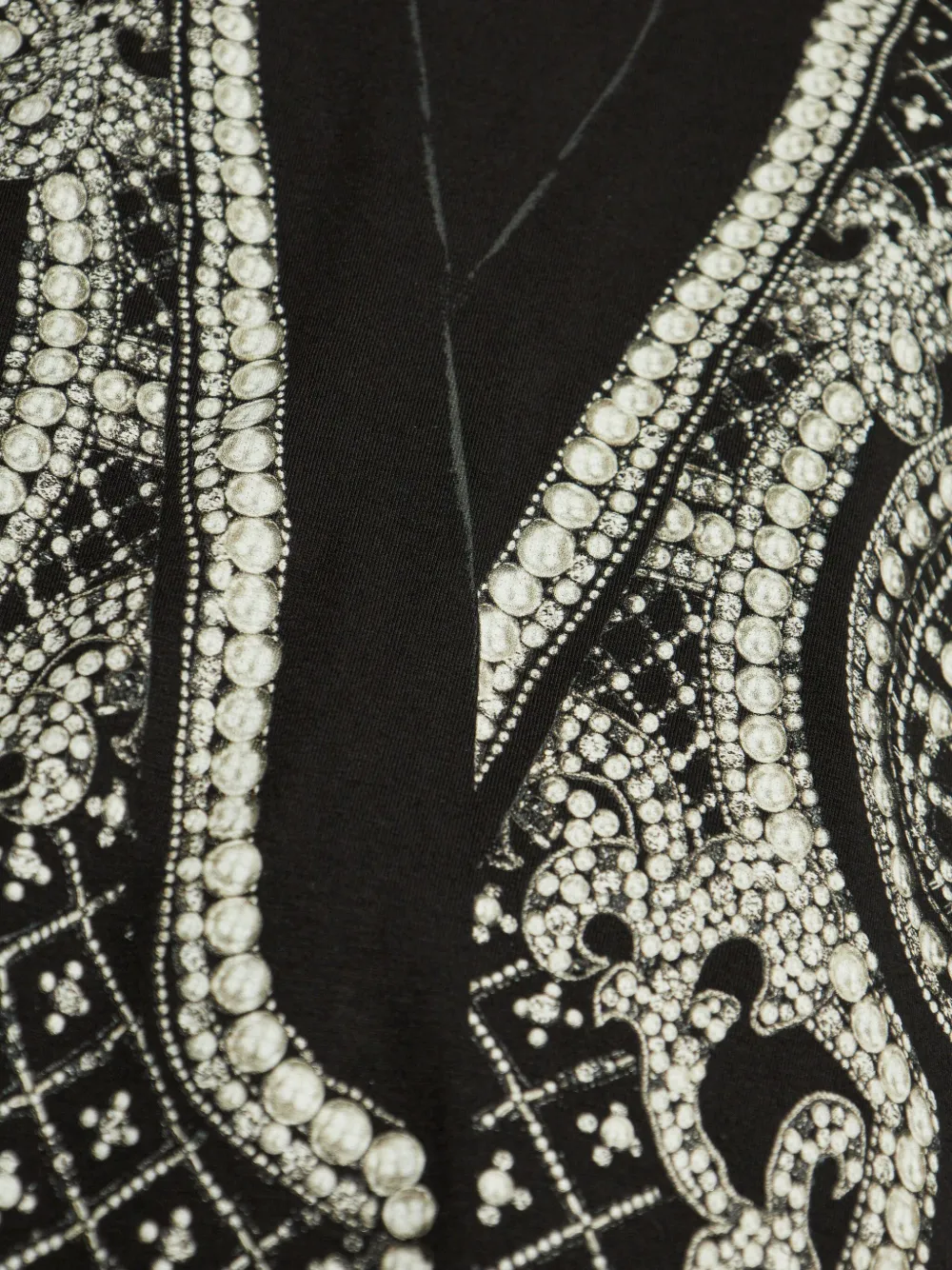 Balmain Top met print Zwart
