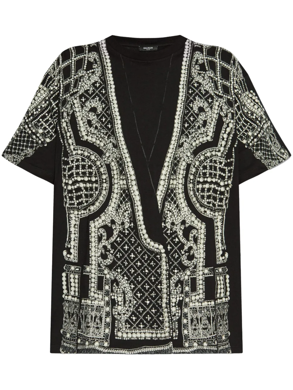 Balmain top estampado | negro | Image 1