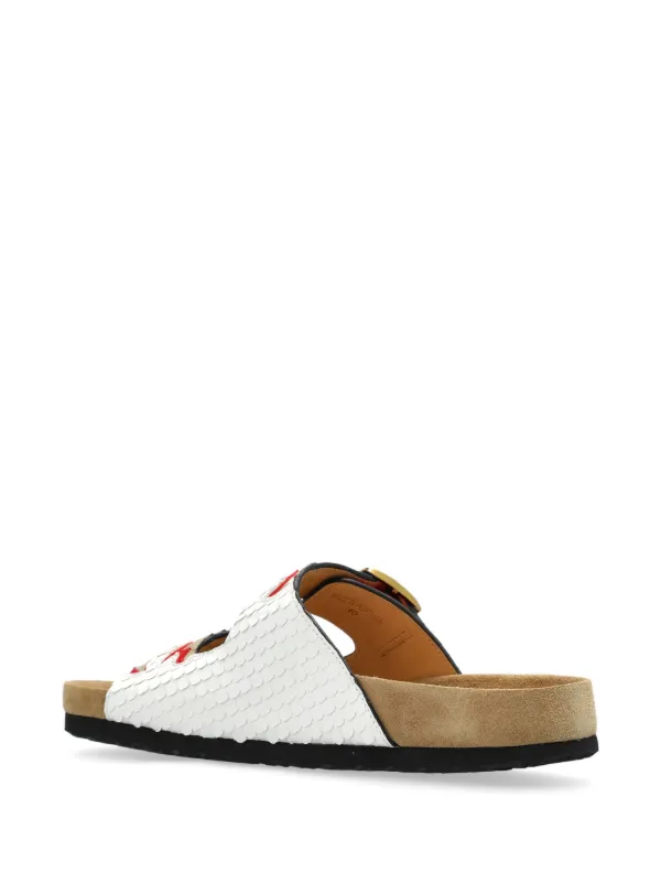 サンダル・ミュール Isabel Marant SLIPPER (SD0118FAB3B03S FKSI) Black Madee leather sandals | ISABEL MARANT | NET-A-PORTER