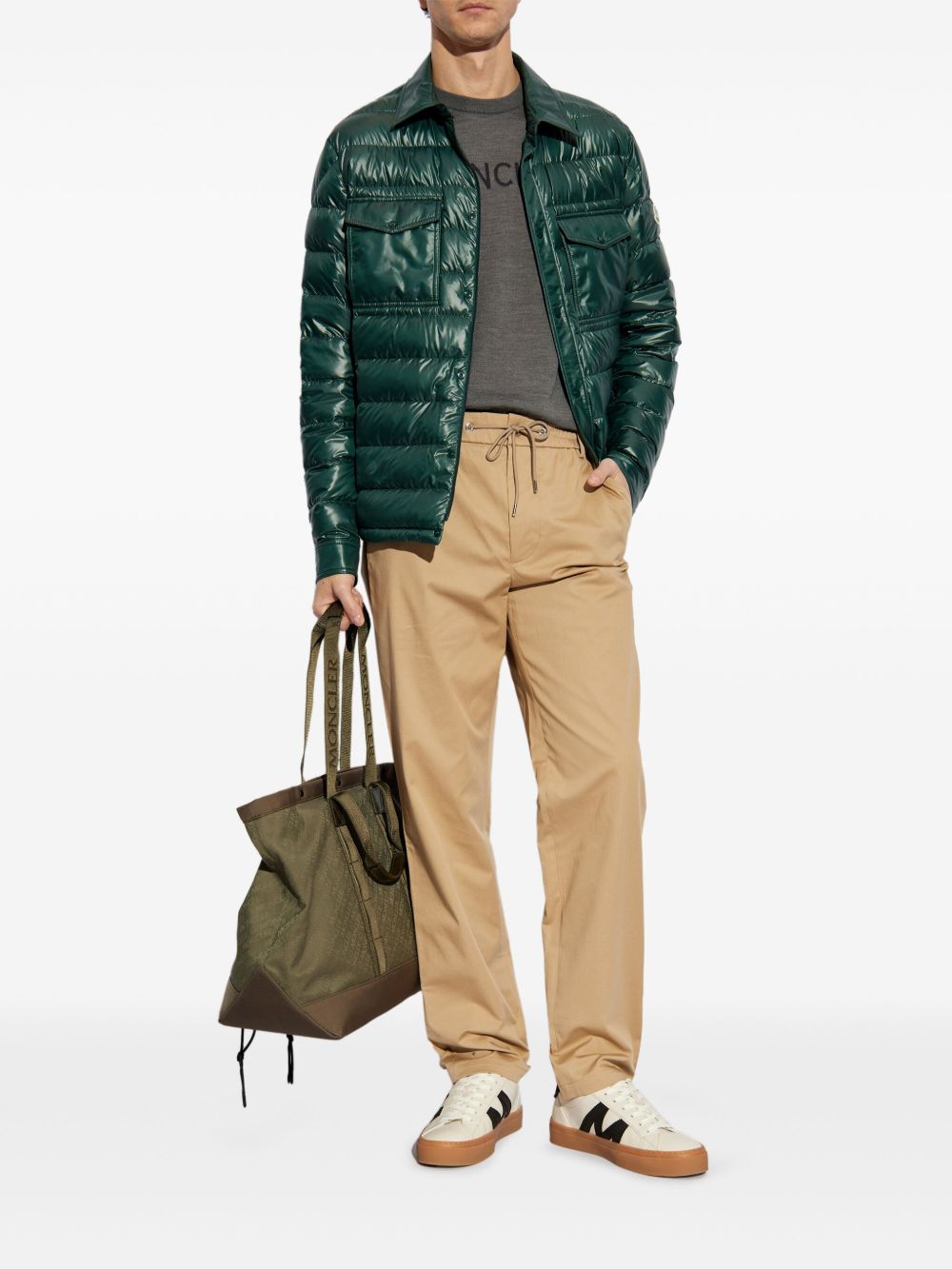 Moncler padded jacket - Groen