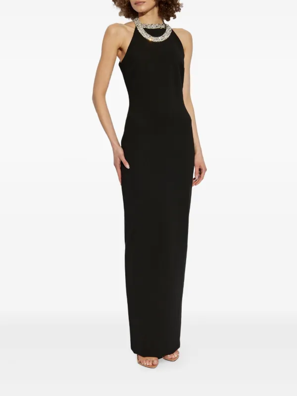 パーティードレス BALMAIN EF1RO145PC75 Dresses Embroidered dress with body motif - Women | BALMAIN