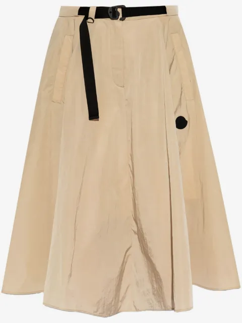 Moncler belted midi skirt