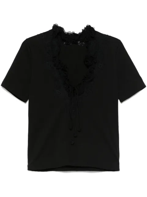 Ermanno Scervino ruffle-trim T-shirt