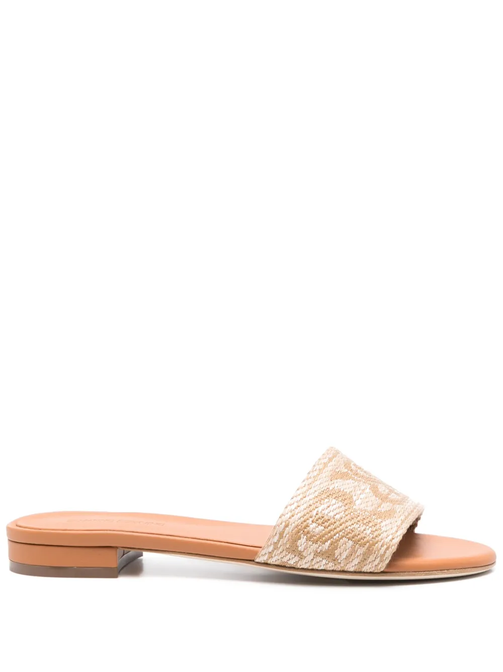 logo-jacquard sandals