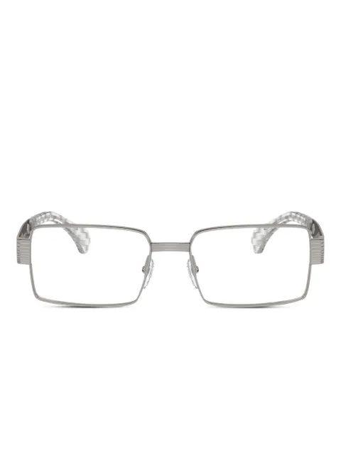 Alain Mikli rectangle-frame checkered glasses