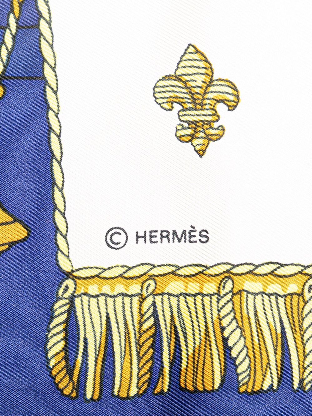 HERMES 20TH CENTURY VUE DU CARROSSE DE LA GALERE LA REALE SILK SCARF SCARVES