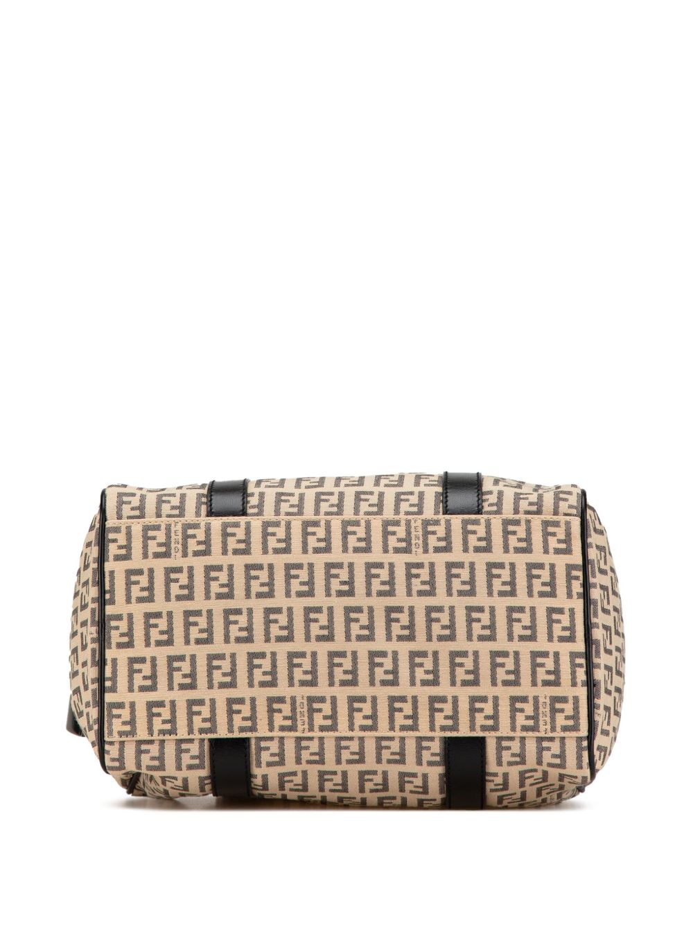 FENDI 2000-2010 ZUCCHINO CANVAS BOSTON BAG