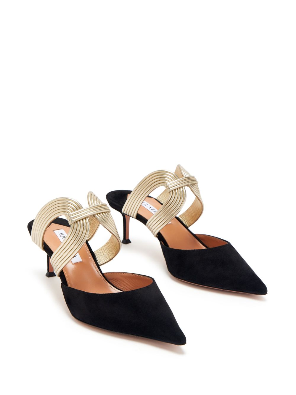 Aquazzura 50mm suede pumps - Zwart