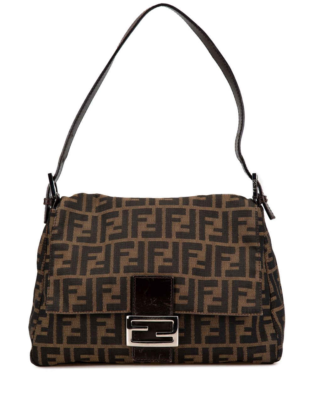 Fendi Pre-Owned 2000-2010 Zucca Canvas Mamma Forever shoulder bag - Brown