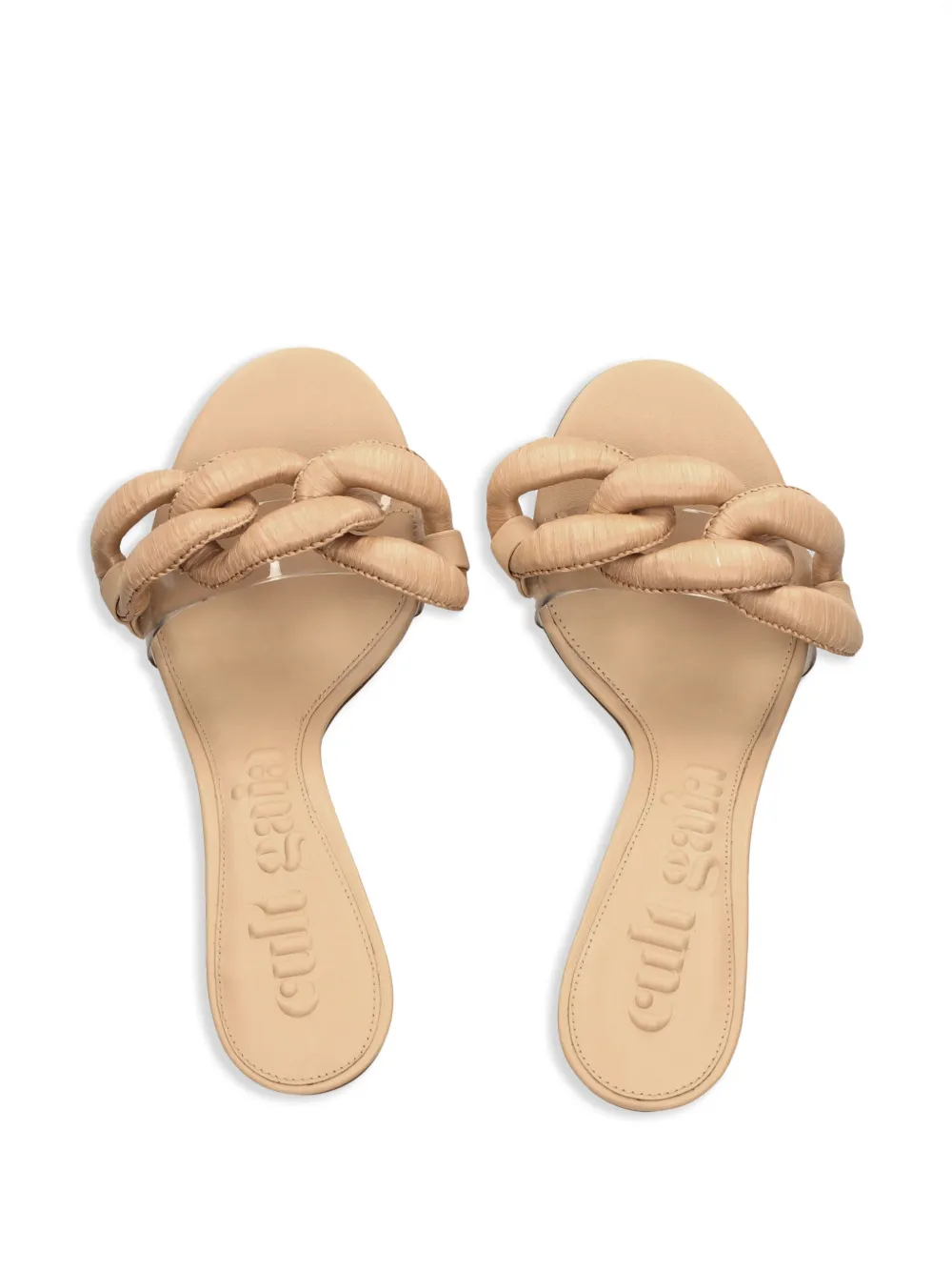 Cult Gaia 70mm Vaneya sandals Neutrals