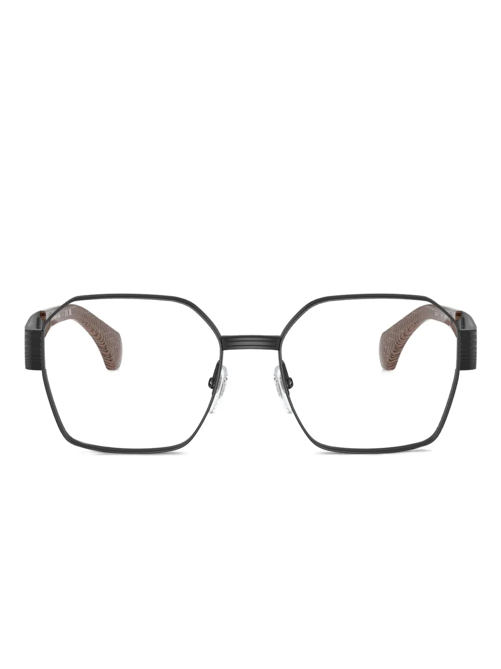 geometric-frame glasses