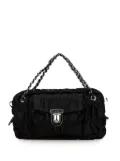 Prada Pre-Owned 2010-2024 Tessuto Gaufre Chain satchel - Black