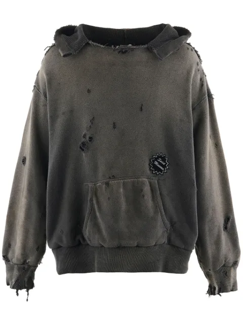 SAINT MXXXXXX distressed hoodie
