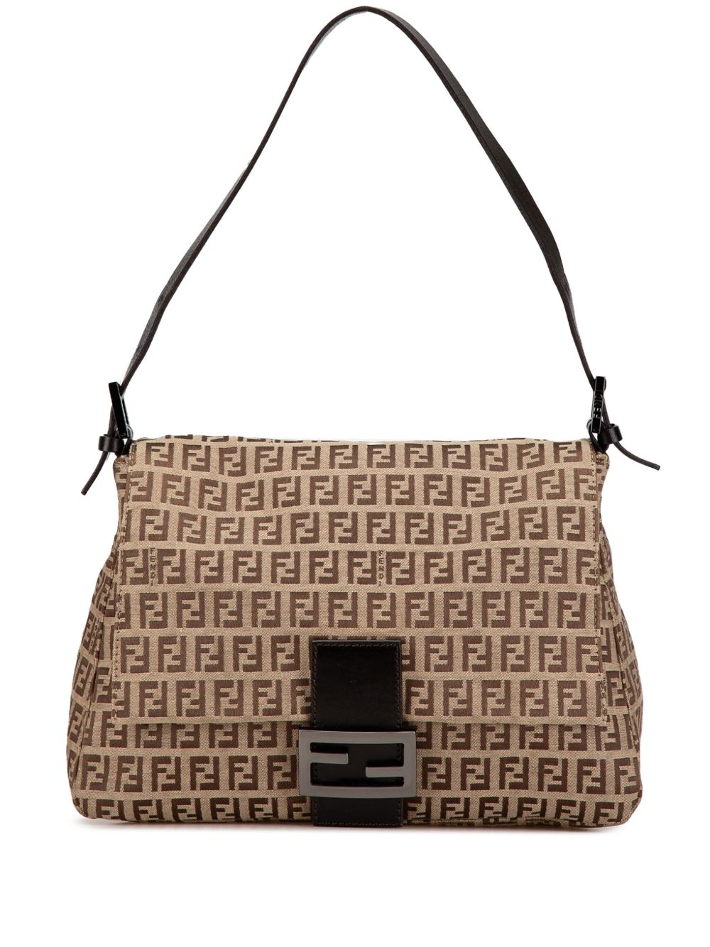 Fendi Pre-Owned 2000-2010 Zucchino Canvas Mamma Forever shoulder bag - Brown