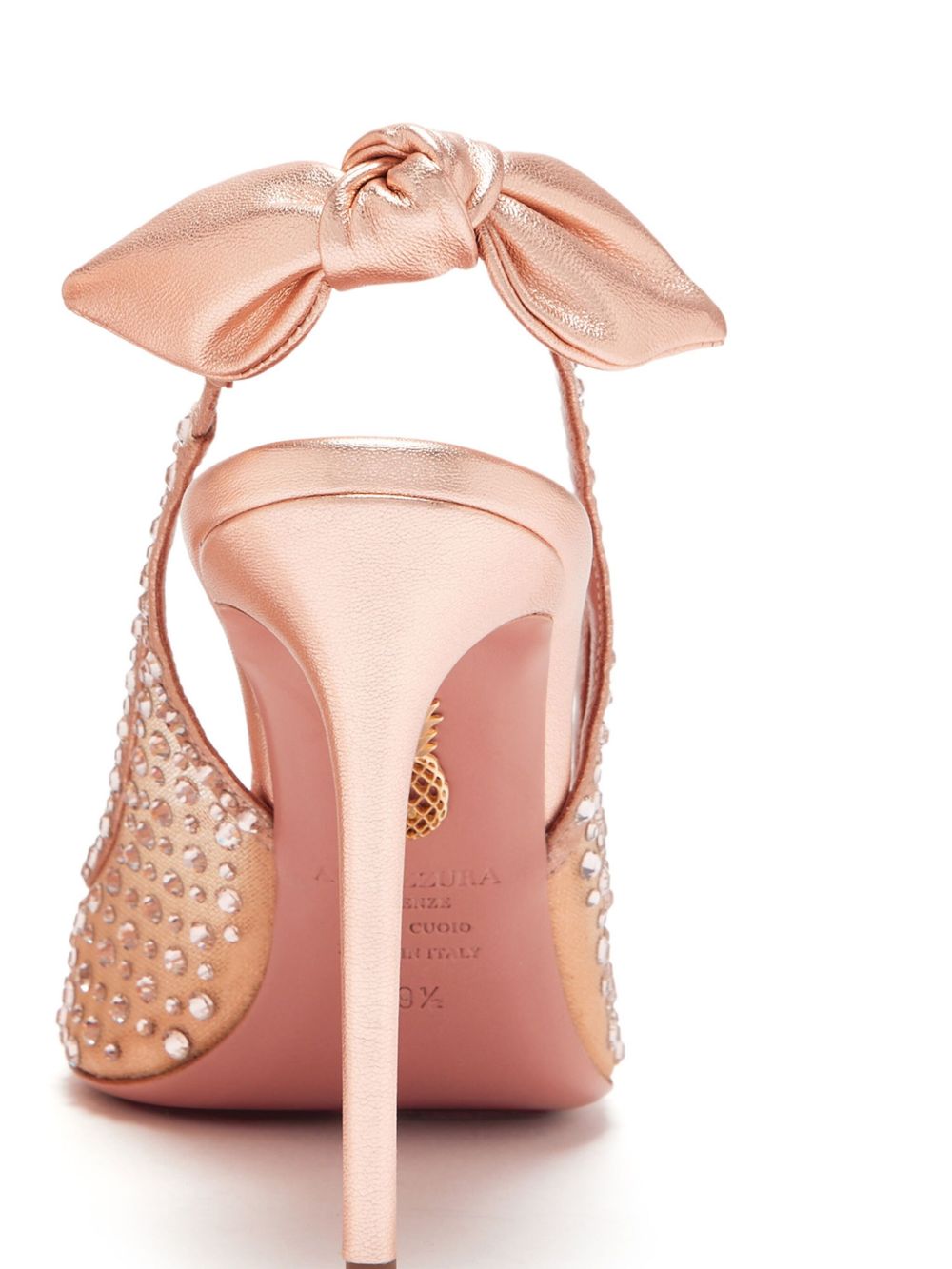 AQUAZZURA 85MM CRYSTAL-EMBELLISHED PUMPS