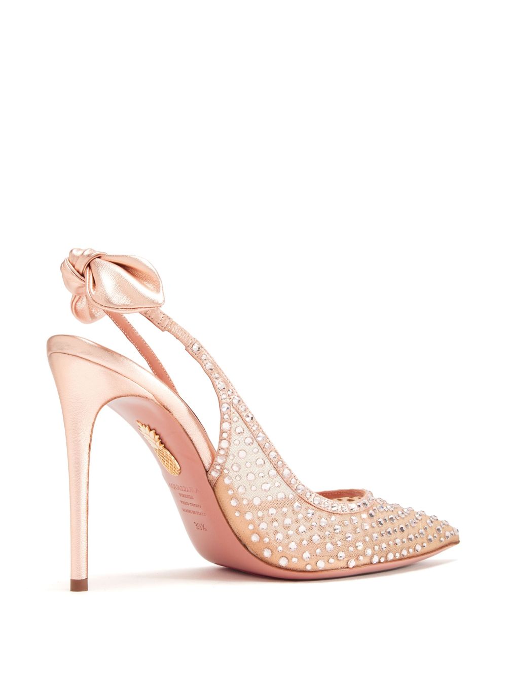 AQUAZZURA 85MM CRYSTAL-EMBELLISHED PUMPS