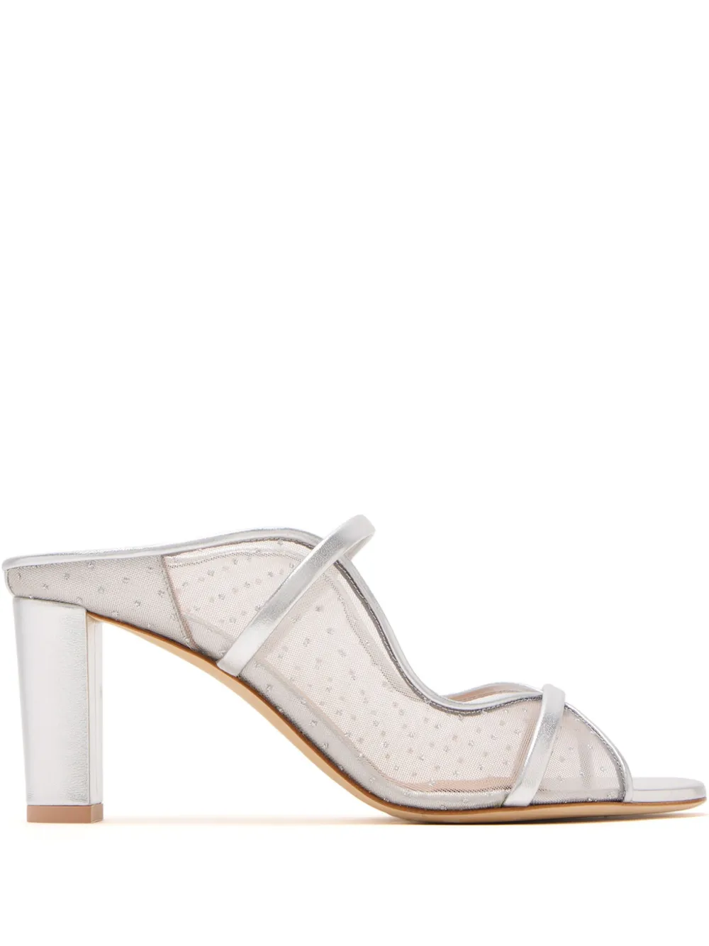 Malone Souliers 85mm Noah mules Silver