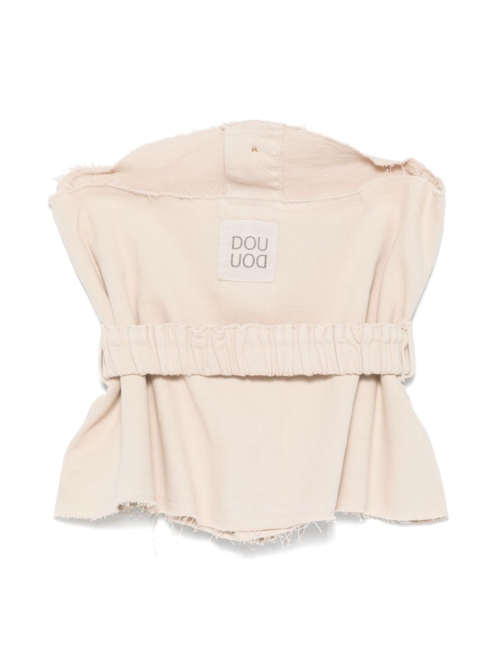 Douuod Kids Tanktop met logopatch - Beige