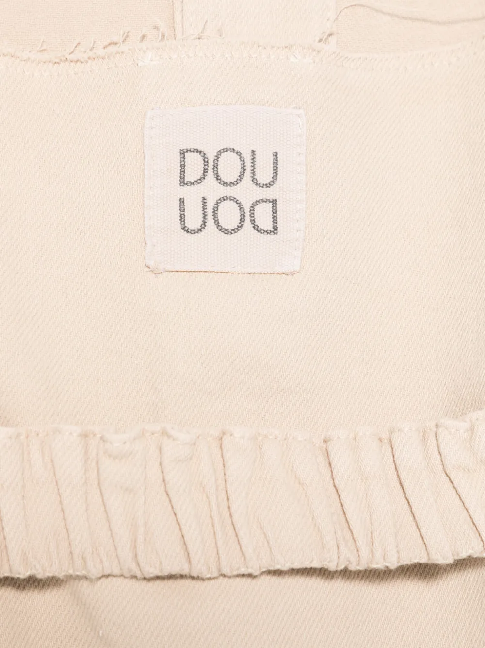 Douuod Kids Tanktop met logopatch Beige