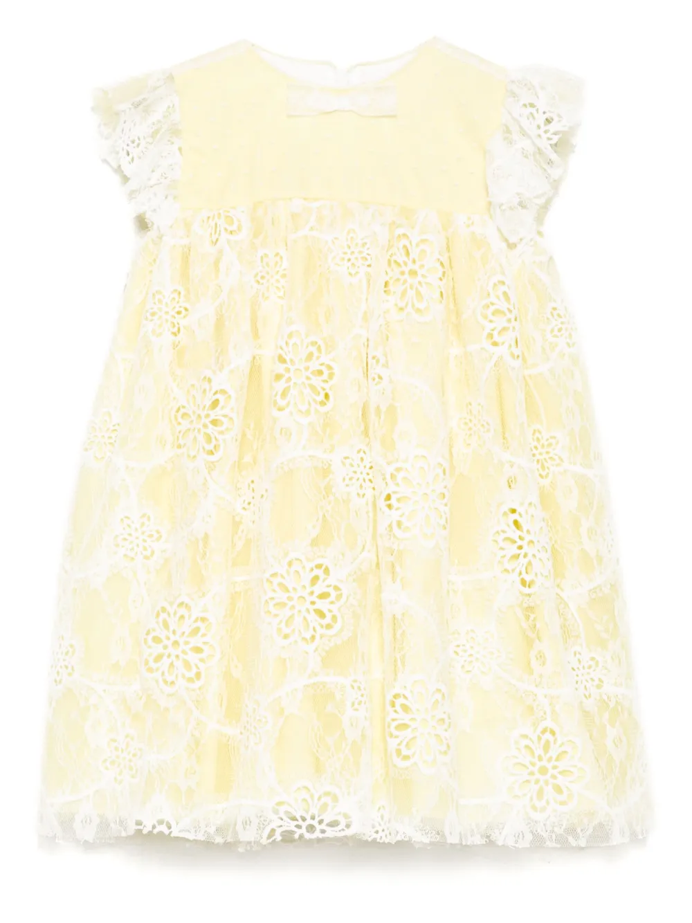 SPERANZA floral embroidery dress | Yellow | Image 1