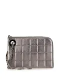 CHANEL Pre-Owned 2002-2003 Chocolate Bar Lambskin Handcuff Wristlet clutch bag - Silver