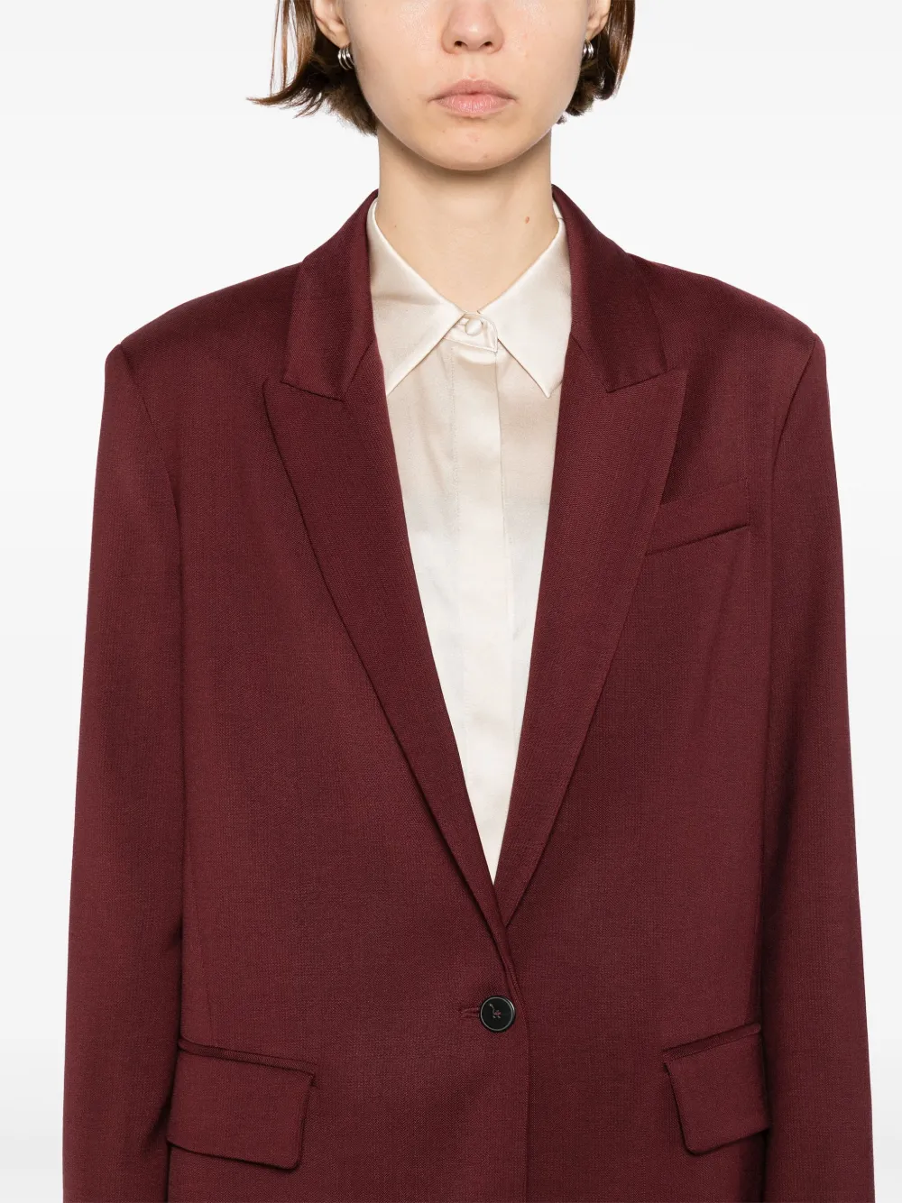 Forte Forte Single-breasted Blazer In Red