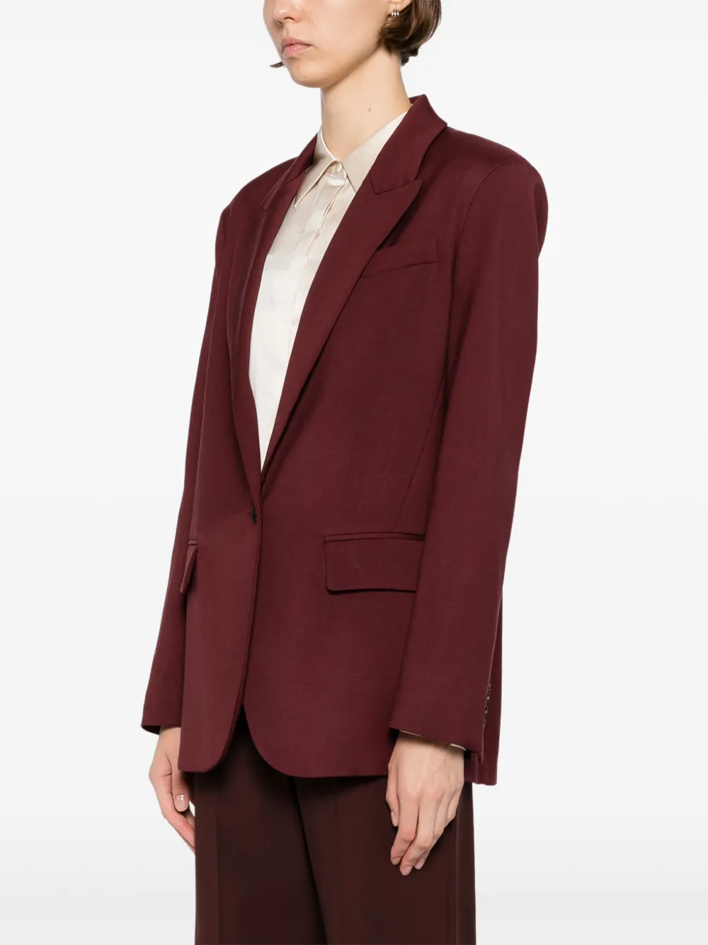 Forte Forte Single-breasted Blazer In Red