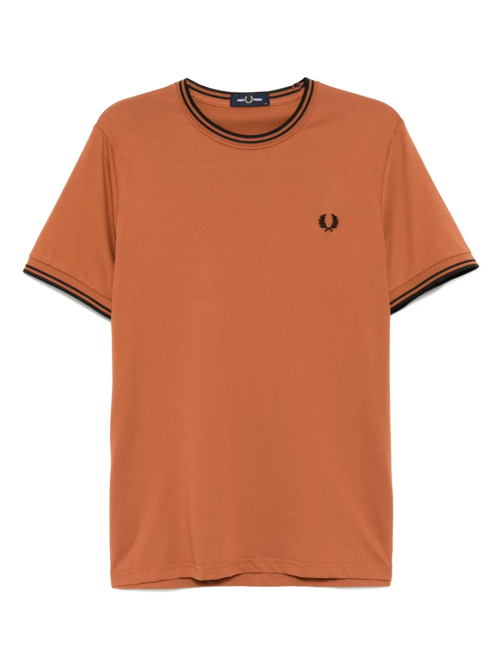 Fred Perry playera con logo bordado | naranja | Image 1