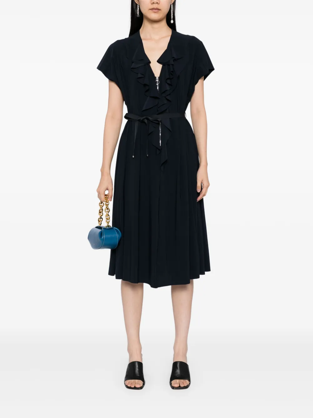 High Rejoice jurk met ceintuur - Blauw
