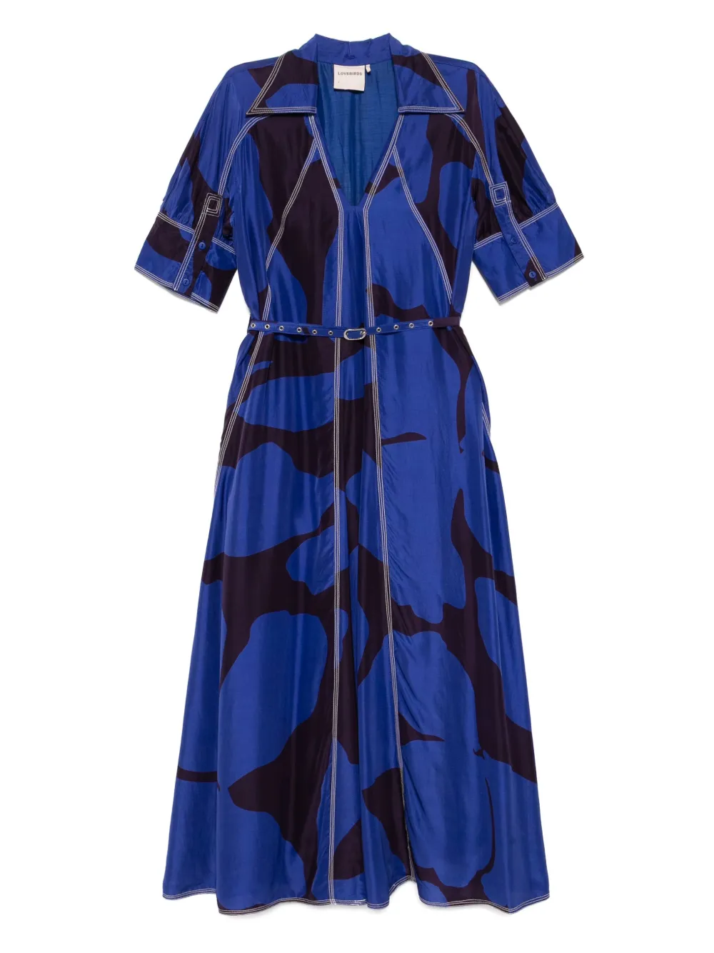 Shop Lovebirds Floral-print Slotted Dress