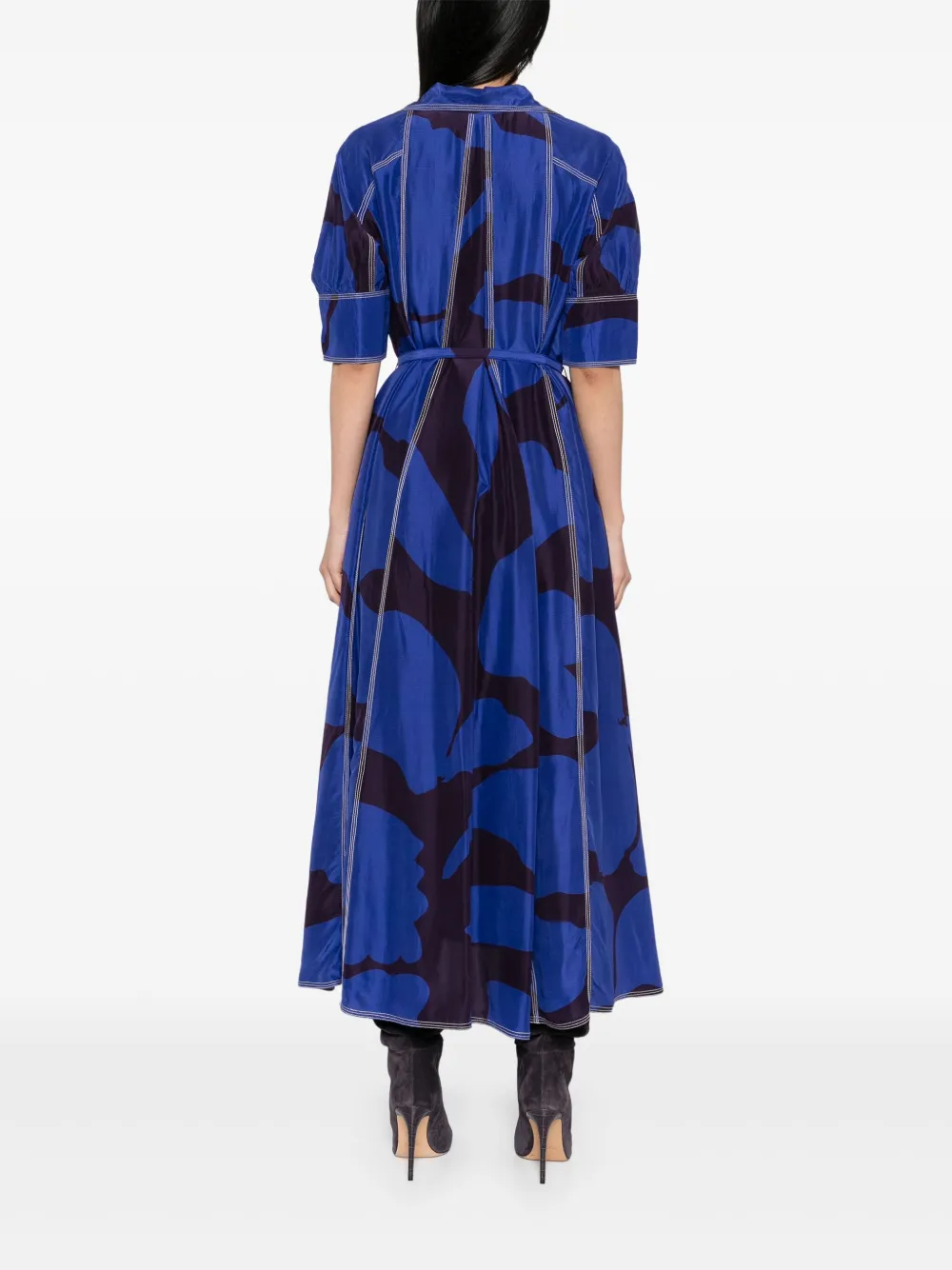 Shop Lovebirds Floral-print Slotted Dress