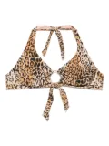 Melissa Odabash Brussels cheetah bikini top - Brown