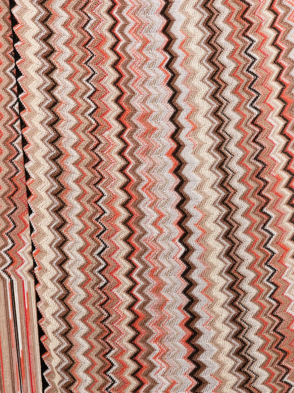 Missoni Sjaal met zigzag-patroon - Oranje