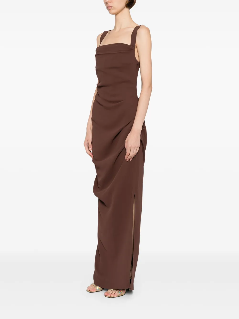 Paris Georgia Raf jurk Bruin